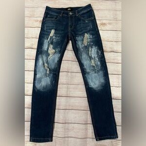 ZLZ Denim distressed skinny jeans. 30x31